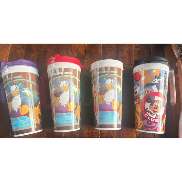 Disney Other - WDW Resort Parks Rapid Refillable Mug Cup Lid Travel‎ Disney World Lot Of 4